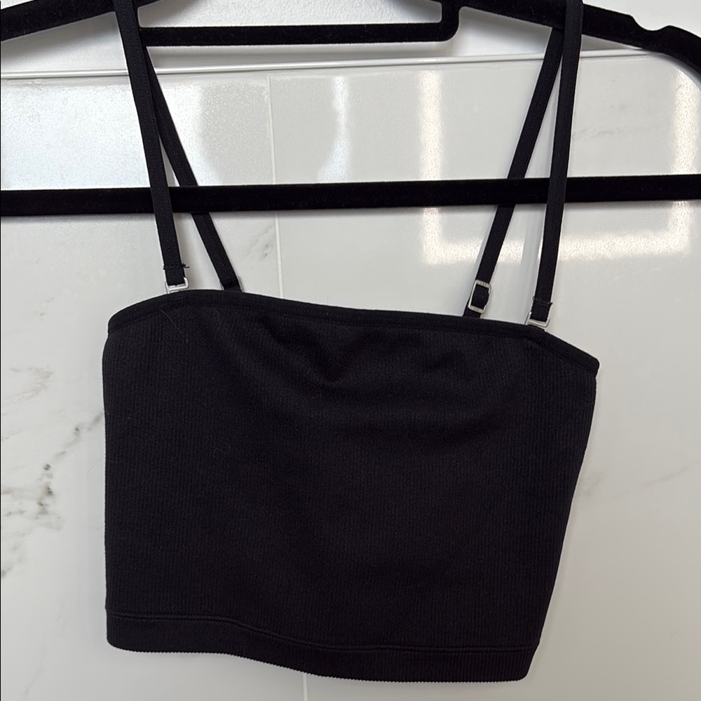 Abercrombie & Fitch Black Convertible tube Top